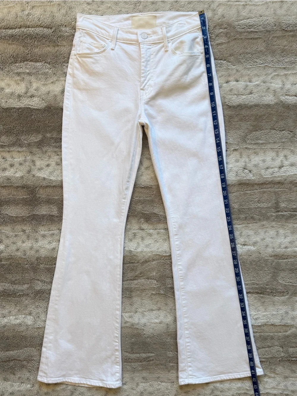 MOTHER Superior The Weekend Flare Jeans in Totally Innocent Size 27 - Picture 10 of 16